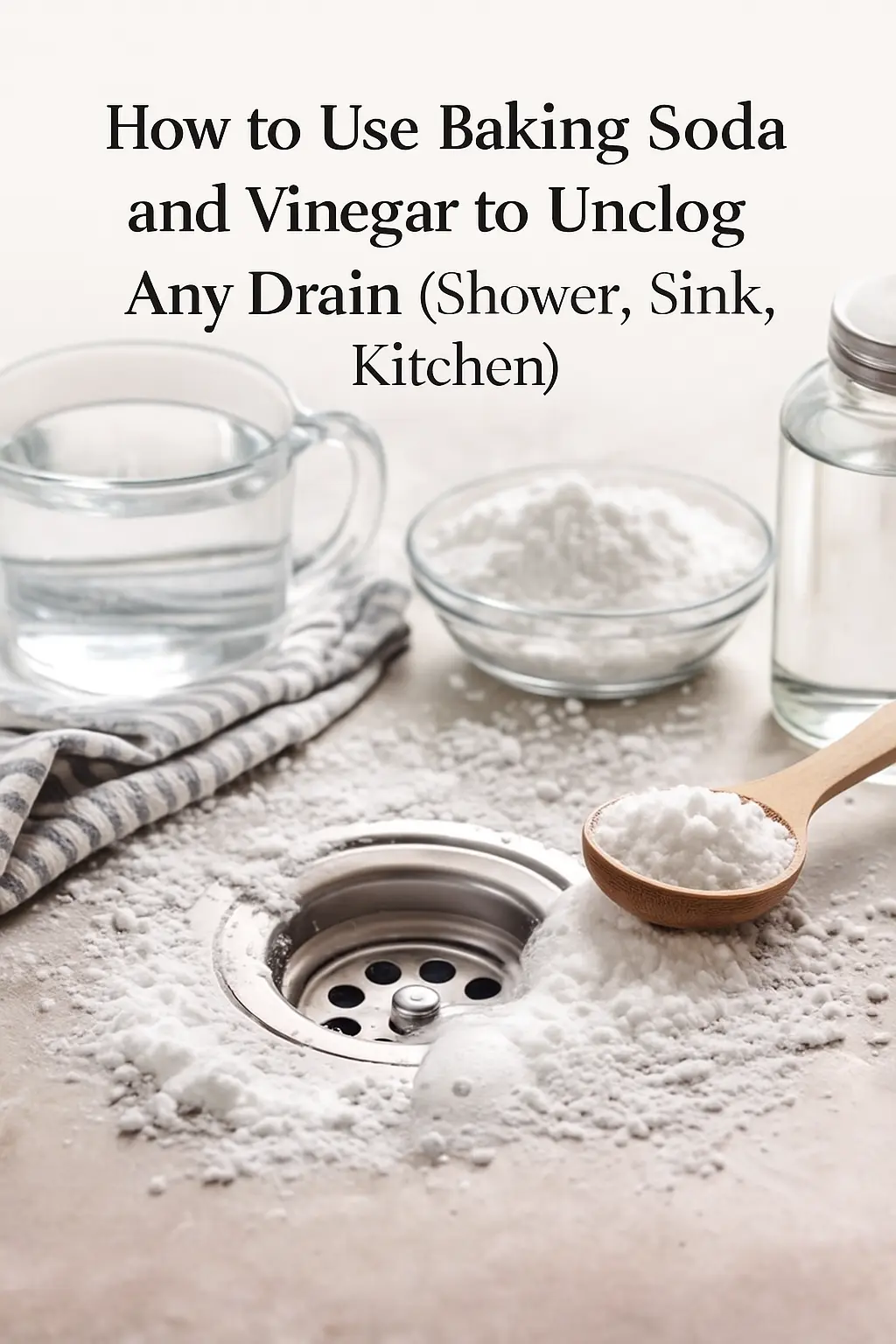 Baking Soda and Vinegar Drain Cleaner
