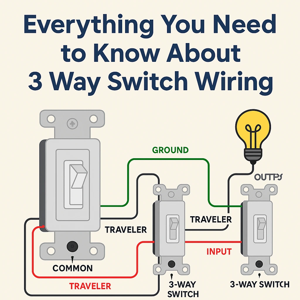 A step-by-step guide to 3 way switch wiring for beginners.