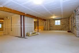 Unfinished basement with high humidity levels. 