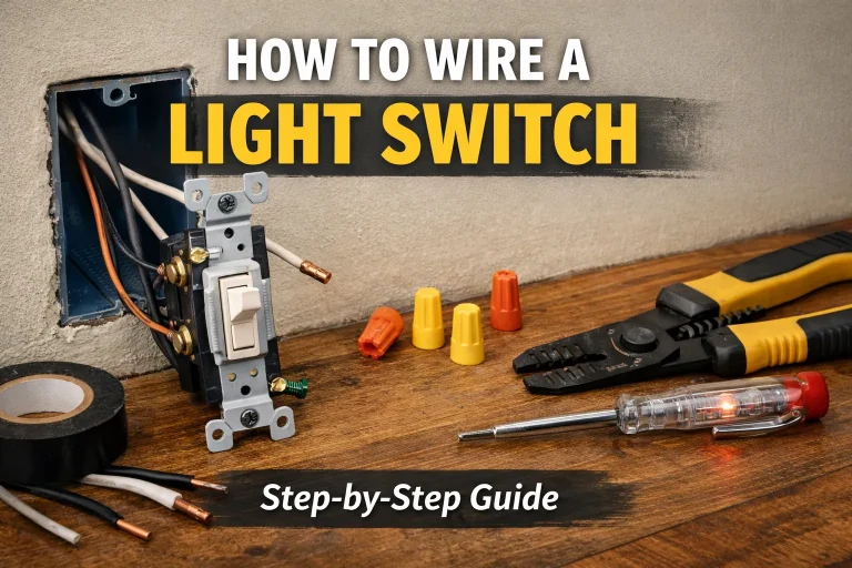How to wire a light switch | Home Problem fix