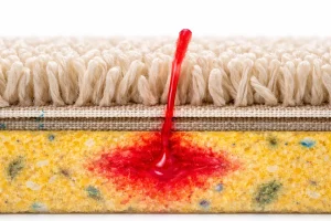 Nail Polish on Carpet | How to Get it out 5 Red stain steeping through carpet 1536x1024 1